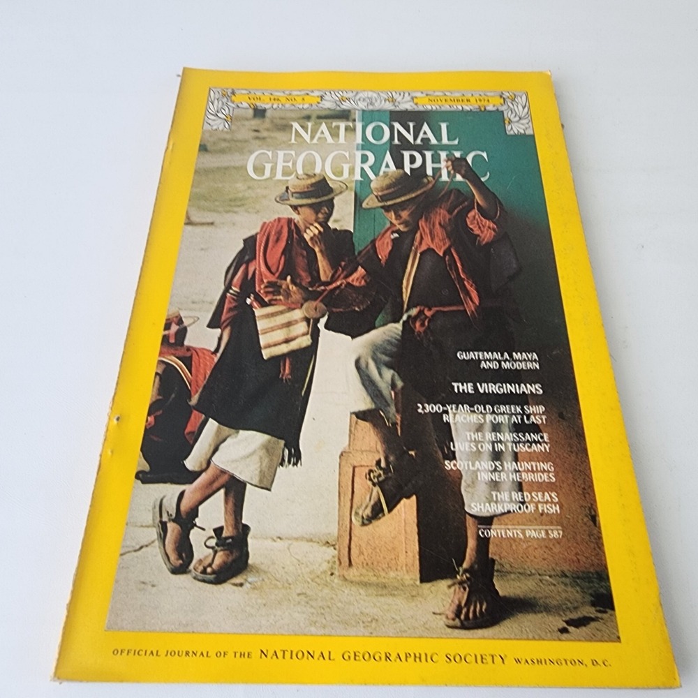 National Geographic Magazine November 1974 No Insert